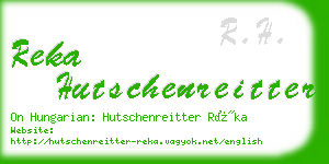 reka hutschenreitter business card